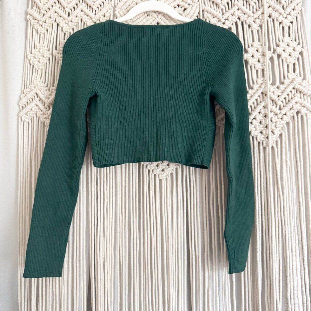Idem Ditto NWT Twist Front “Out of the Woods” Top Pine Green M - Picture 6 of 7